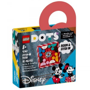 Lego Dots Mickey & Minnie Stitch-On Patch